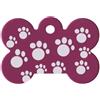 A.Z. Pet Production Medaglietta cane osso rosa con zampine