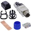InLine® Connettore RJ45 Cat.6A 500 MHz, schermato, 10 GB/s, per Cavo di Collegamento, Montaggio con LSA, 76204D