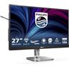 Philips 27B2U4601 - Monitor Quad HD da 27 pollici, altezza regolabile 150 mm, altoparlanti (2560 x 1440, 120 Hz, 1 x HDMI 2.0, 1 x DP 1.2, 1 x uscita DP, 1 x USB-C (96 W PD), hub USB, RJ45) nero
