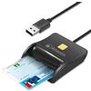 Atlantis lettore smart card p005-smartcr-u,per tessera sanitaria, per cns carta nazionale dei servizi, attivazione spid e firma digitale, per pc e notebook, porta usb