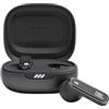 JBL Live Flex Auricolari Wireless Bluetooth, Design Open-Ear Resistente ad Acqua e Polvere IP54, Cancellazione Adattiva del Rumore, 6 Microfoni, Surround, fino a 40 h di Autonomia, Nero