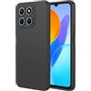 SEAHAI Cover per Honor 70 Lite 5G / Honor X6 / Honor X8 5G, Custodia Ultra Sottile in Silicone Liquido Gel Morbida con Design Dell'airbag Antiurto, Elegante Matte TPU Bumper Case Cover - Nero