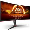 AOC Gaming CU34G2XPD Monitor curvo WQHD da 34 pollici, 180 Hz, VA veloce, GTG da 1 ms, FreeSync Premium, HDR400, supporto regolabile in altezza (3440x1440, HDMI, DisplayPort, hub USB)