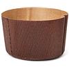 DECORA, 0320161, 5 Forme per Panettone da 750 g, Dim. Ø 15 x h 11 cm, in Carta Rigida di pura Cellulosa, Resiste a Temperature di 200 °, Ideale per Realizzare un Panettone in Casa, Made in Italy