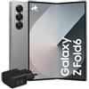Samsung Galaxy Z Fold6 Smartphone AI pieghevole, Caricatore Incluso, RAM 12GB, 512GB, Dual SIM, Display 6,3/7,6 Dynamic AMOLED 2X, Batteria a lunga durata, Silver Shadow 2024 [Versione italiana]