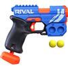 Nerf Rival Knockout XX-100 Blaster - Pistola giocattolo con contenitore per palline, 27m/s, caricamento posteriore, include 2 palline originali Rival Rounds, colore blu