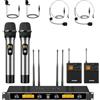 Sistema Microfonico Wireless UHF a 4 Canali, Microfono Palmare/Microfono Archett