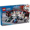 LEGO City Garage con Monoposto Mercedes-AMG e Alpine F1, Auto da Corsa Giocattol