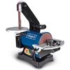 Scheppach 490 3304 901 Levigatrice a Nastro e Disco, 240 V, Blu/Nero, 125 mm