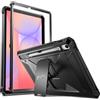 FINTIE Antiurto Cover per Samsung Galaxy Tab S10 Lite 2025 /S10 FE /S9 FE 10.9/S9 11 - [Doppio Strato] Robusto Unibody Protettivo Kickstand Custodia con Proteggi Schermo Incorporat, Nero