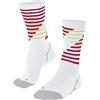 FALKE BC Impulse Stripe U So filo funzionale antivesciche 1 paio, Calzini da ciclista Unisex - Adulto, Bianco White 2008, 37-38