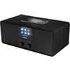 Philips Radio via Internet R8805/10 DAB+ con Spotify Connect (Bluetooth, Allarme Doppio, Timer per Spegnimento Automatico, Base di Ricarica Wireless Qi per Cellulari, USB) Nero