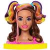 Mattel Barbie - Hairstyle Capelli Arcobaleno, pettinabile con capelli mossi (I0k)