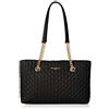 KARL LAGERFELD Karolina-Borsa da Trasporto, Custodia per Donna, Nero/Oro, Einheitsgröße