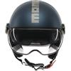 MOMODESIGN CASCO MOTO DEMI JET MOMO DESIGN FGTR EVO E2206 BLU AVIO OPACO ARGENTO TAGLIA M