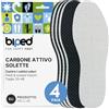 biped 4 paia solette carbone attivo per uomo e donna - Contro sudore e cattivi odori - Schiuma di lattice morbida per scarpe e piedi sempre freschi z2727(42)