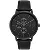Armani Exchange Orologio da uomo, Movimento multifunzionale al quarzo e cassa da 42 mm con cinturino in pelle