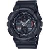 Casio Orologio Quarzo Uomo, misura cassa 49.00mm con quadrante Nero Analogico e Digitale e cinturino Nero in Rubber Strap GA-140-1A1ER
