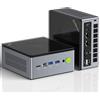 GMKtec M7 Pro AMD Ryzen 9 6950H (8C/16T) Mini-PC da gioco Dual-LAN 2,5 Gbit/s Computer desktop, 32 GB DDR5 4800 MHz Dual Channel (16 GB*2) 1 TB PCIe3.0 SSD, USB4.0, HDMI, DP, USB-C, WiFi 6, BT 5.2