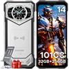 DOOGEE S200 5G Rugged Smartphone 32 GB+256 GB,10100 mAh,1.32 Rear Display, Dimensity 7050 Octa Core,100 MP+20 MP+2 MP,6.72"FHD 120 Hz, Android 14,Fingerprint ID/Face Unlock/NFC/WiFi6/GPS Argento