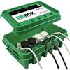 DRiBOX - Scatola di connessione elettrica da esterno resistente alle intemperie IP55, per luci di Natale, timer, cavi di prolunga, bobine e trasformatori (Verde, Medio)