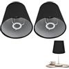 Cyrank 2 Pezzi Paralume Tessuto Piccolo, Paralume Lampada per E14 Paralumi per Lampadari Accessori per L'illuminazione per Lampadari a Candela, Applique, Lampade da Tavolo e Lampade da Terra