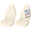 LIONSTRONG® Coprisedili anteriori [IMPERMEABILE] - beige | 2 pezzi Coprisedili Anteriori - Poliestere - Impermeabile - Protezioni per Sedili Auto - Protezioni da Officina - Universale