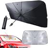 JOZMMZEOOA Parasole Universale Termico Auto Parabrezza Interno 140x80CM, Ombrello Pieghevole Visiera Professionale Anti-UV per SUV