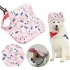 Shyllin Cappello da baseball per cani con fori per le orecchie,Berretto Cane Regolabile Sport Protezione Solare,Adatto alla maggior parte dei cani e gatti di piccola e media taglia (Rosa, L)