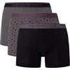 Emporio Armani Core Logoband 3-Pack Boxer Shorts, Nero/ST MAGN/Magnete, S Men's
