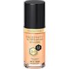 Max Factor Fondotinta Facefinity All Day Flawless - Correttore, Fondotinta liquido e primer viso 3-in-1, Formula vegan, Copertura modulabile, Tenuta fino a 30 ore, SPF20 - W44 Warm Ivory, 30 ml
