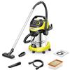 Kärcher WD 6 P S V-30/6/8/22/T - Bidone Aspiratutto Solidi Liquidi, Aspirapolvere potente da 260AW, 1300W, con Sacco, Funzione Scuoti-filtro, Giallo/Nero