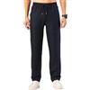 TONY BACKER Pantaloni Lino Uomo Leggero con Tasche Estivo da Yoga Pantaloni Casual da Spiaggia con Coulisse Elasticizzata in Vita F7221 (IT, Misura del girovita, 52, Regular, Regular, Blu)