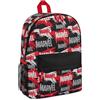 Marvel Zaino Bambino Zainetti per bambini Scuola Elementare Tempo Libero Avengers Spiderman (Nero/Rosso Marvel)