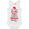 corredino neonato body tutine neonato neonata per bimbi belli come mamma e Papà in manica lunga e corta (Body canotta cotone, 6-9 mesi)