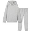 CityComfort Tuta Bambina Con Felpa Con Cappuccio E Joggers, Abbigliamento Sportivo In Cotone 3-14 Anni (Grigio Chiaro, 5_years)