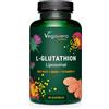 Vegavero Glutatione Liposomiale e Ridotto | Con NAC, Vitamina C, MSM, Glicina e Cardo Mariano | Antiossidante, Disintossicante, Immunostimolante | 90 Capsule | Vegano e Senza Additivi | Vegavero®