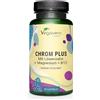 Vegavero CROMO Picolinato 250 mcg | con Magnesio, Tarassaco e Vitamina B12 | LYNSIDE® Forte Chromium | per Glicemia e Metabolismo* | Vegan e Senza Additivi | Vegavero®