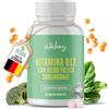 Vitabay vitamina b12 e acido folico 180 compresse orodispersibili ad alto dosaggio (500 µg di vitamina b12 e 200 µg di acido folico metilato) - 1 compressa di metilcobalamina b12 sublinguale al giorno
