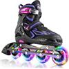 2PM SPORTS Brice Pattini in Linea Regolabili, Divertente Inline Skates per Bambina e Bambino e Bambini e Ragazzi