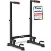 DH FitLife - Dip Parallele Calisthenics Robuste, Stabili e Versatili per Allenamento a Casa | Dip Station Regolabile in 9 Altezze (100-130 cm), Ideale per Parallele Dip, Push Up e Sviluppo Forza