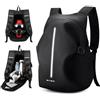 WEPLAN Zaino Portacasco da MotoZaino Moto Uomo Donna Zaino per Casco Zaino da Portacasco Borsa Porta Casco Moto Impermeabile Cinturino per Casco da Moto,Nero