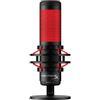 HyperX QuadCast, Microfono da Gaming, USB a condensatore, Anti-Vibrazione, FiltroPop, Indicatore LED, Sensore Tap-To-Mute, Jack Audio, Streaming, Discord, TeamSpeack, per PC, PS5, PS4, Mac, Rosso/Nero