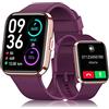 aeac Smartwatch Donna Orologio, 1,8" Smartwatch Chiamate Risposta Vivavoce, Alexa Integrato Cardiofrequenzimetro SpO2 Sonno, Contapassi Orologio Fitness Notifiche 110 modalità Sport per Android/iOS