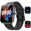 Gydom Smartwatch Uomo Donna, 1.91" Orologio Smartwatch con Chiamate Bluetooth e Alexa, Fitness Tracker con Contapassi, Cardiofrequenzimetro/Sonno/SpO2/110 Sportive, IP68 Smart Watch per Android iOS Nero