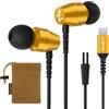 LUDOS OMNITONE Cuffie USB C, Garanzia 5 Anni, Auricolari USB C In-Ear per iPhone 16 15 Pro Max Plus iPad, Cuffie Type C con Microfono per Samsung Galaxy S24 S23 Ultra S22 S21 FE S20 A53 A54 - Oro