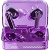 Black Shark True Wireless Cancellazione del rumore Cuffie Bluetooth Trasparente Cancellazione del rumore Bluetooth 5.3 Auricolari in-ear Gaming/Musica Dual Mode Leggero Viola Auricolari per