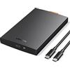 UGREEN Case Hard Disk Esterno 2.5" USB C 3.1 Gen 2 UASP, Enclosure Disco Rigido per SSD HDD 2.5" Compatibile con 860 Evo WD Toshiba Seagate Crucial, PS4 Xbox Mac