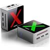 AIOEXPC Mini PC 512 GB SSD,12 GB LPDDR5,Mini PC Windows 11 Pro Intel Alder Lake N95 (Fino a 3,4 GHz),Mini Computer 2xHDMI,1xDP,4K UHD,WiFi/BT,per Ufficio/Casa/Lavoro