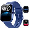 Gydom Smartwatch Uomo Donna, 1.91" Orologio Smartwatch con Chiamate Bluetooth e Alexa, Fitness Tracker con Contapassi, Cardiofrequenzimetro/Sonno/SpO2/110 Sportive, IP68 Smart Watch per Android iOS Blu